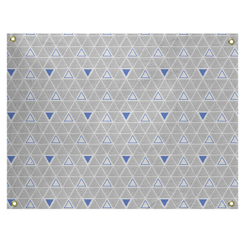 Tapisserie, H 50 po x l 59 po, Bleu