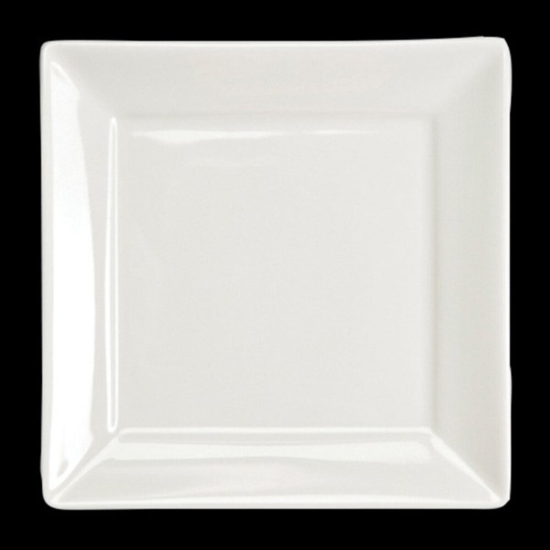 AW PRISTINE UND Assiette carrée non décorée