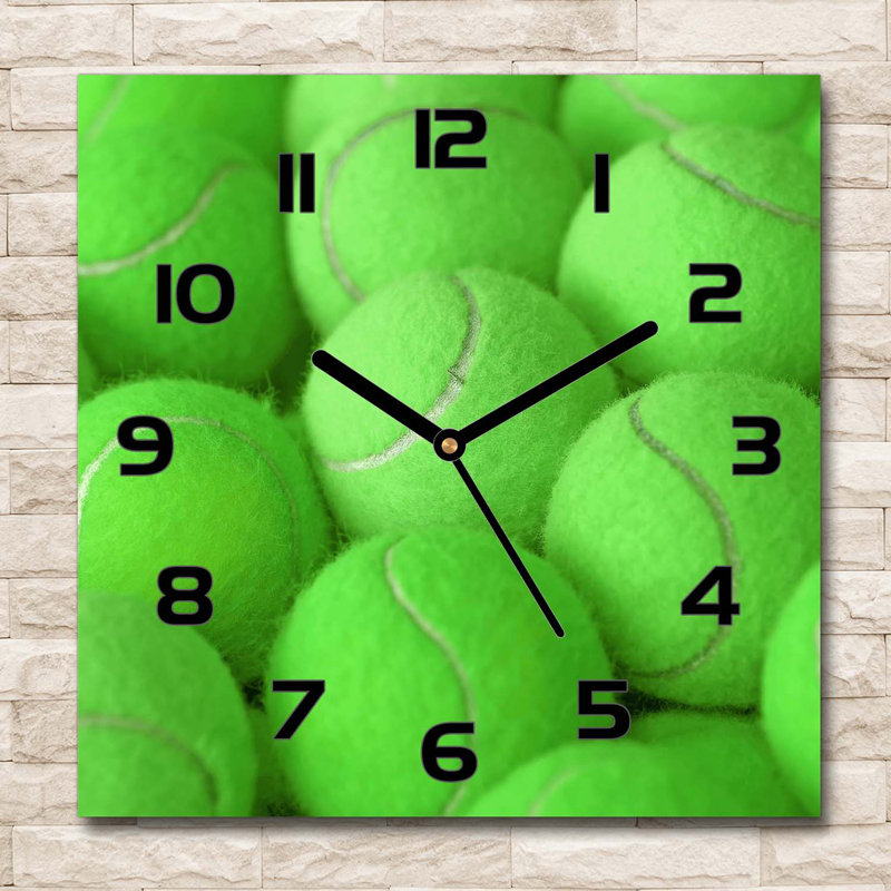 Jevgenija Glass Wall Clock, Black