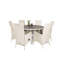 Akia 6 - Person Patio Dining Set Round Table with Cushions Included