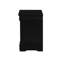 Table de chevet élégante pour la chambre à coucher en noir - 24 po de hauteur x 21 po de largeur avec un design fonctionnel