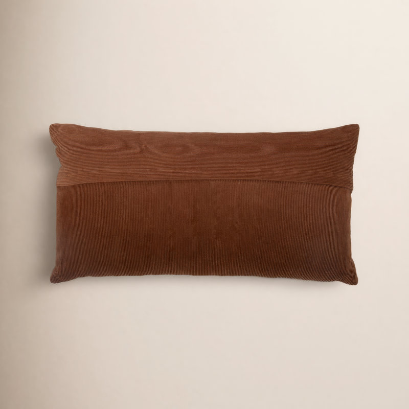 Coussin en coton Brockett, Brun
