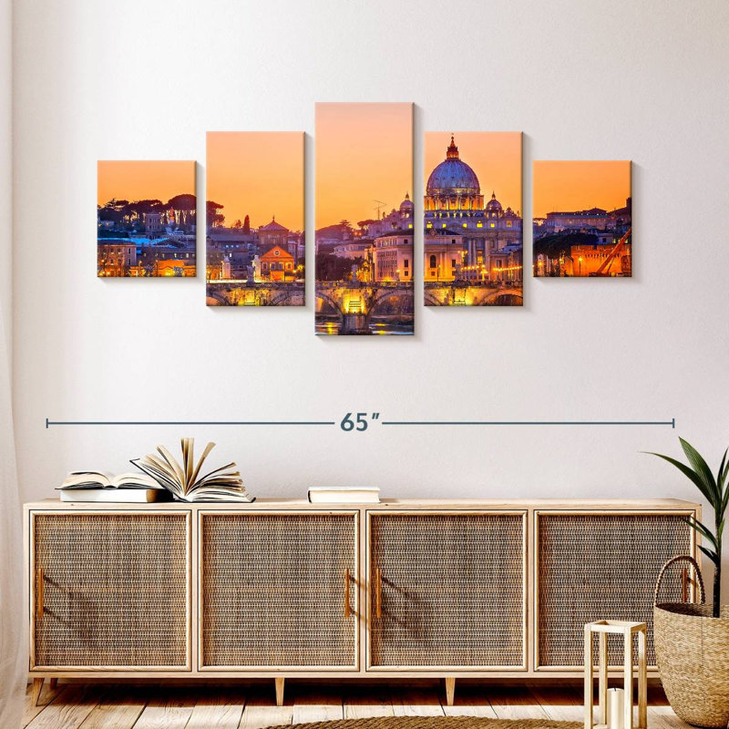 St. Peter's Basilica Lights, 24" H x 55" W