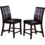 Ensemble de 2 chaises de salle à manger à hauteur de comptoir de style contemporain