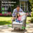 5 - Person Wicker Outdoor Conversation Set, Patio Sofa & Swivel Chair Set with Fire Pit and Cushions-1138905291