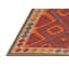 Tapis noir/orange/beige contemporain Gerhilde-196045136