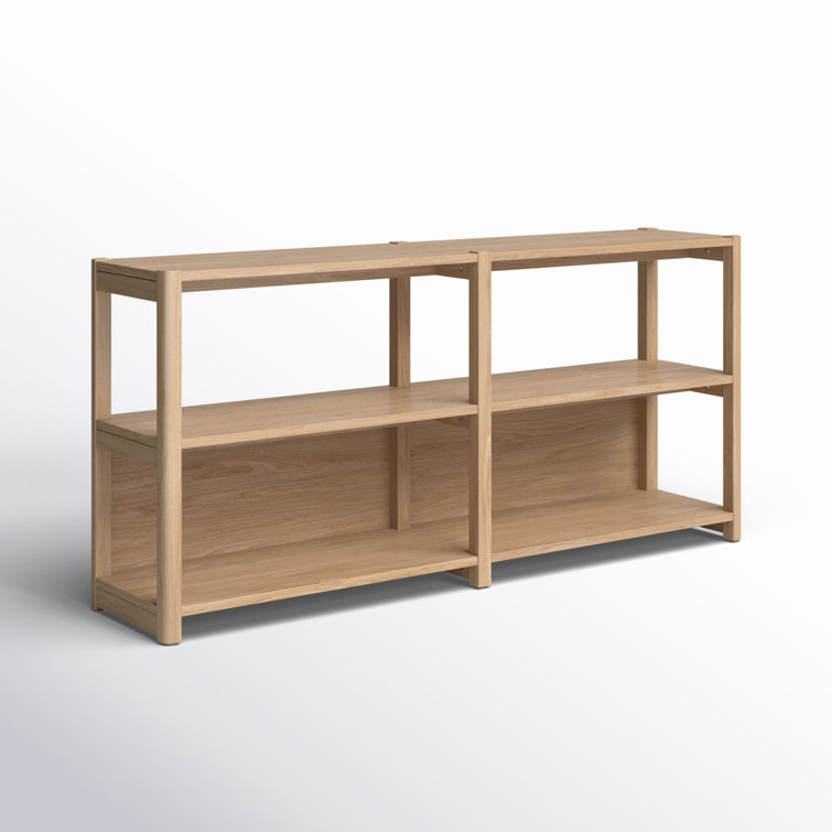 Versa 33'' H x 70'' W Solid Wood Standard Bookcase