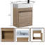 Meuble-lavabo simple avec plateau 18,1 po Ahlexis