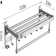 24 inch foldable towel rack with movable hooks for bathroom wall storage, space saving, practical and convenient.