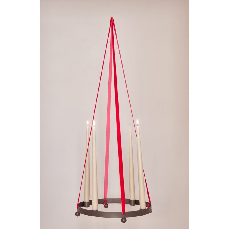 Fukai Unscented Taper Candle, Natural, 13.39" L x 0.87" W 