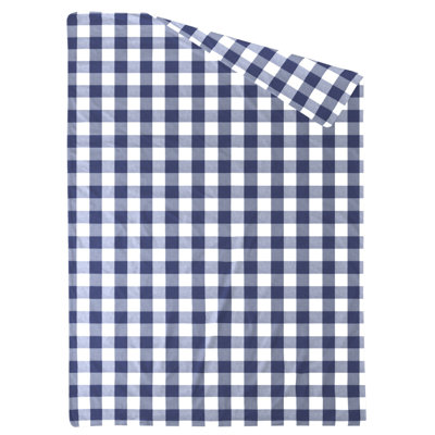 Polyester Percale Checkered Duvet Cover