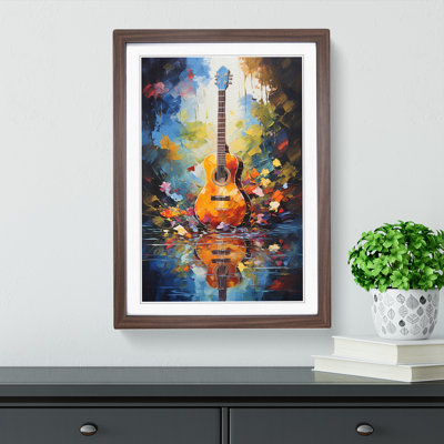 Guitar Impressionism - Framed Print