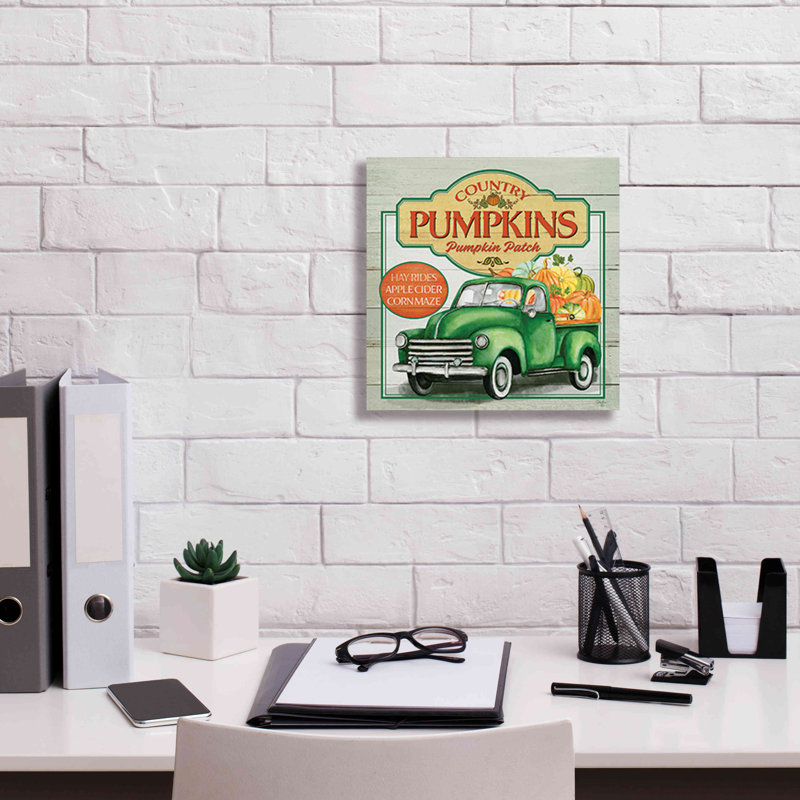 Pumpkin Wall Art: Epic Graffiti 'Pumpkin Patch' By Mollie B., Giclee Pumpkin Patch