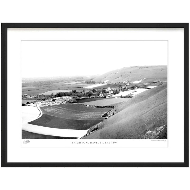 Brighton, Devil's Dyke 1894 by Francis Frith - Single Picture Frame Print, 45cm H x 60cm W x 2.3cm D