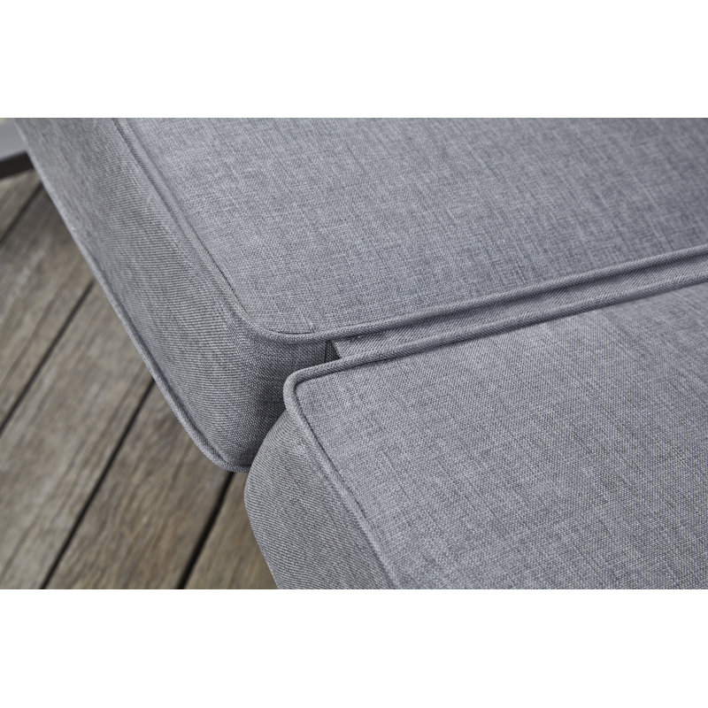 Balancelle oscillante pour le porche avec support Bellapais, Gris charbon