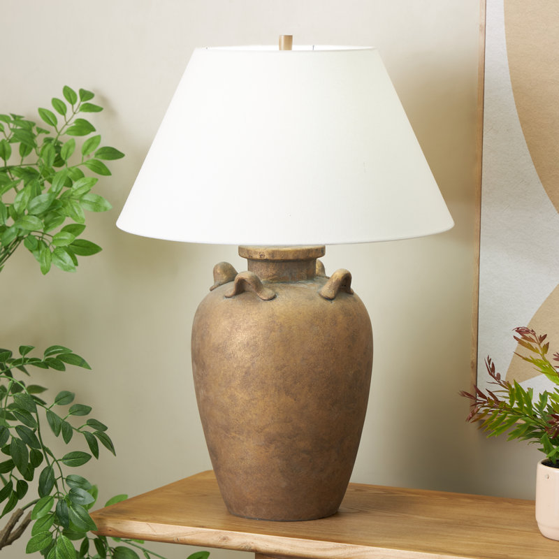 Lampe de table Ilana, Crème, crème