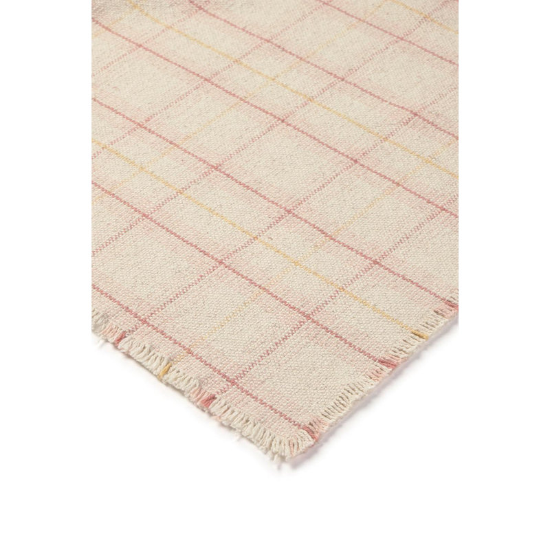 Wouf Wouf! Throw Blanket, Rose/Natural