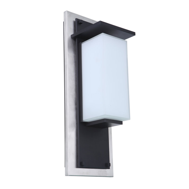 Plafonnier encastré extérieur Aidelis, Acier inoxydable / minuit