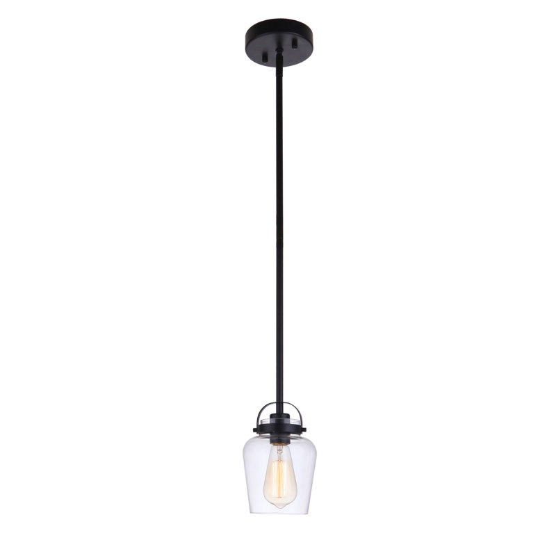 Luminaire suspendu à 1 lumière Tribble, Dos plat