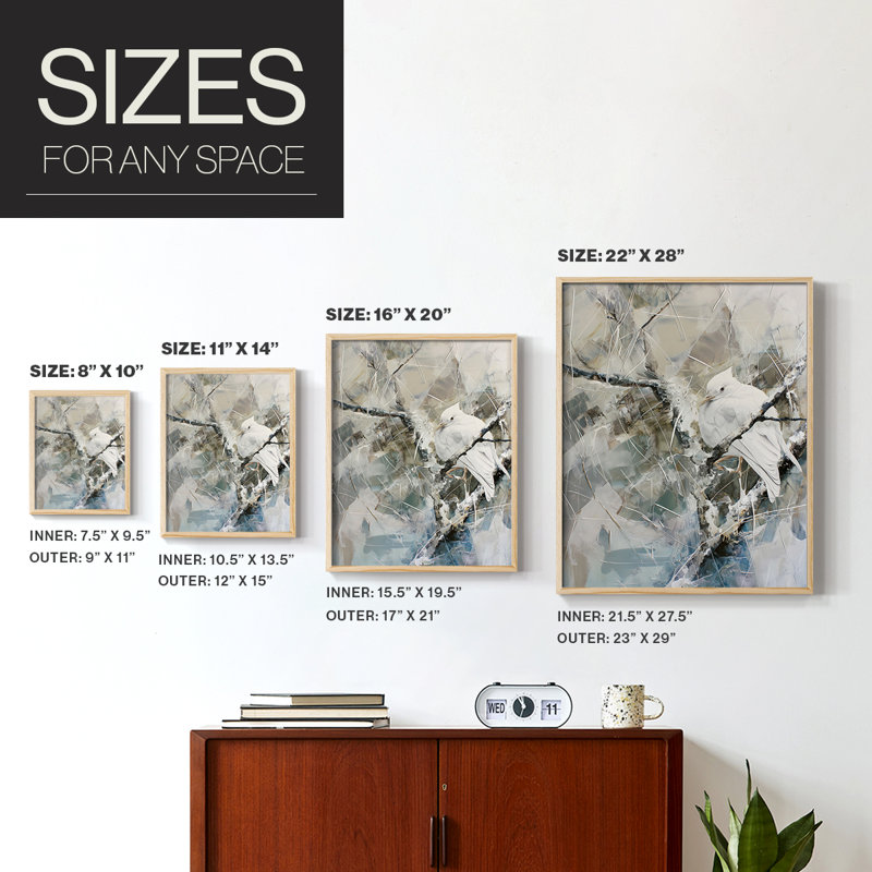 ANIMALS Series LVII, reproduction encadrée - bois massif, 15'' H x 12'' W