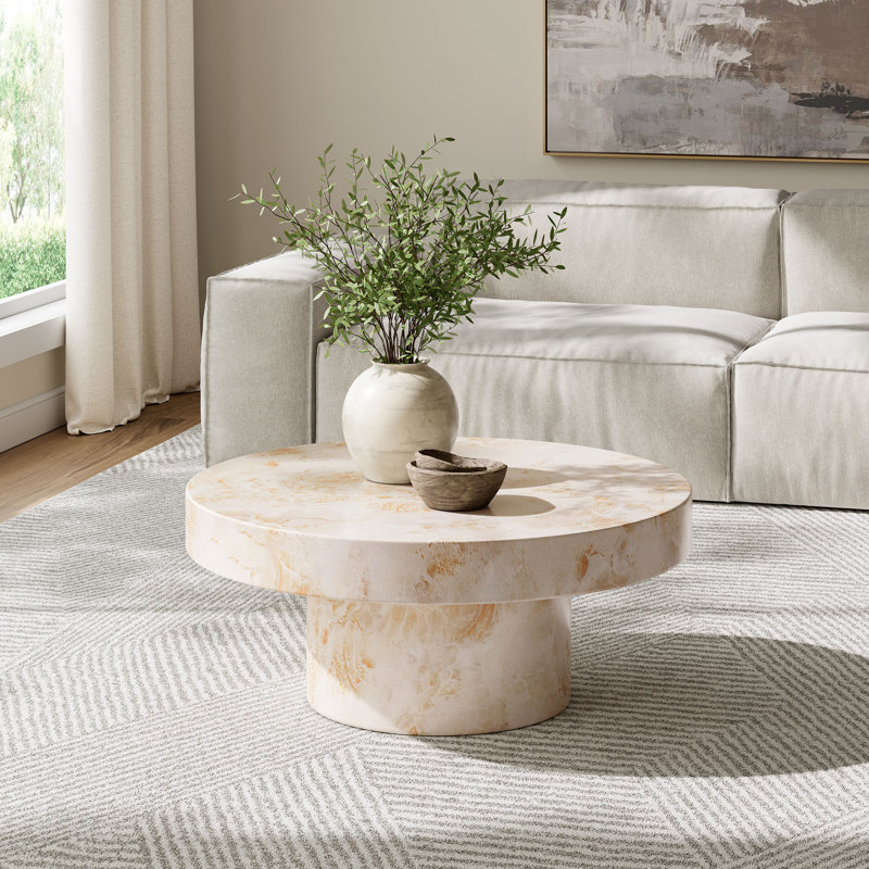 Table basse extérieure 33,86 po Alora, Onyx miel
