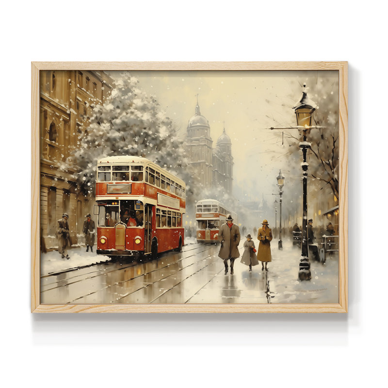 Chirstmas Art-CCCXXV -Framed Print - Restickable, Naturel, H 11 po x l 14 po