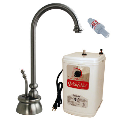 10" Calorah 1-Handle Hot Water Dispenser Faucet with Instant Hot Tank