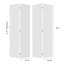18 po X 80 po Porte pliante en vinyle blanc uni avec trousse de quincaillerie-130890874