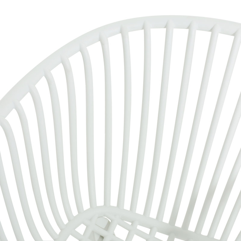 Chaises de salle à manger en plastique durable, style moderne pour la maison et le jardin