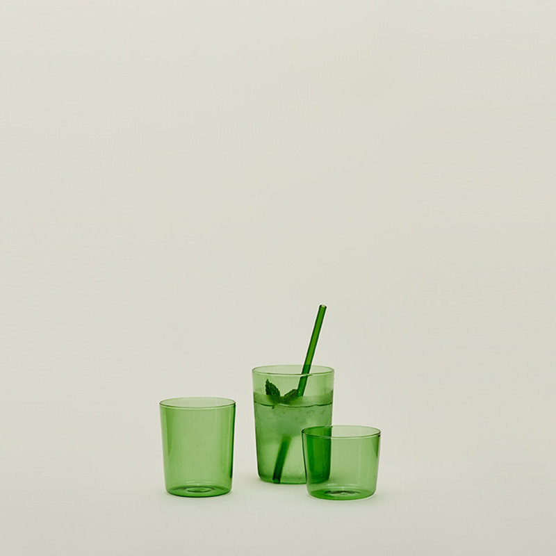 Colorful Stackable Borosilicate Glass Cup Set of 4