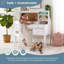 Bureau Avery avec tablette et chaise blanche