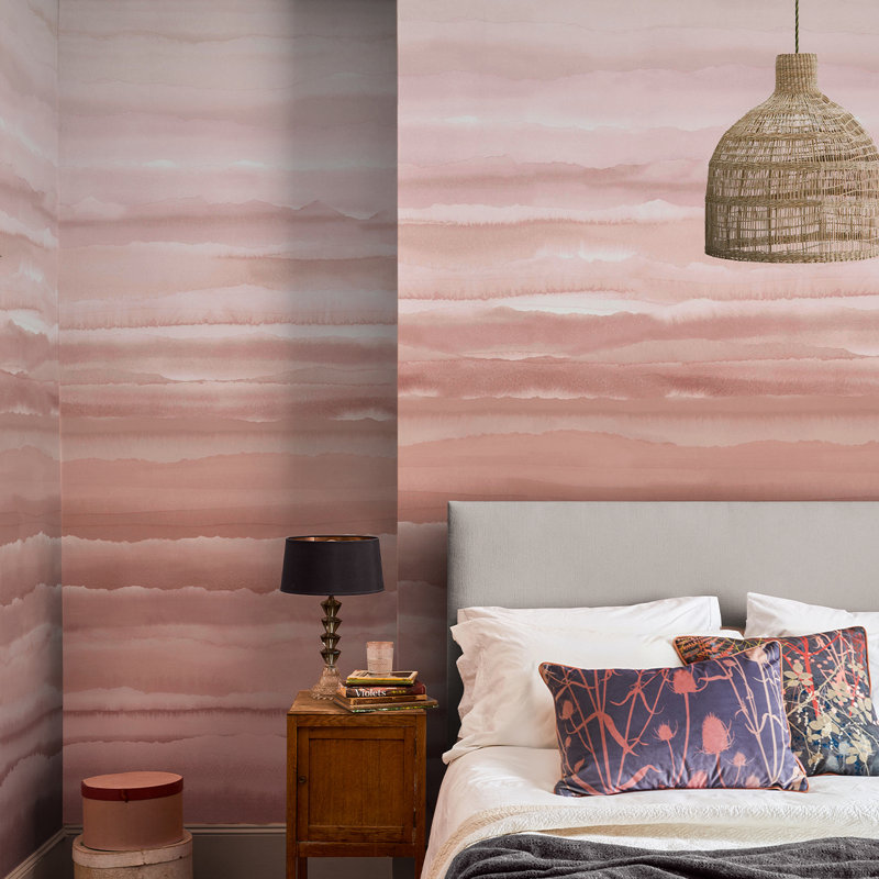 Clarissa Hulse Strata Sapphire Fixed Size Mural, Pink