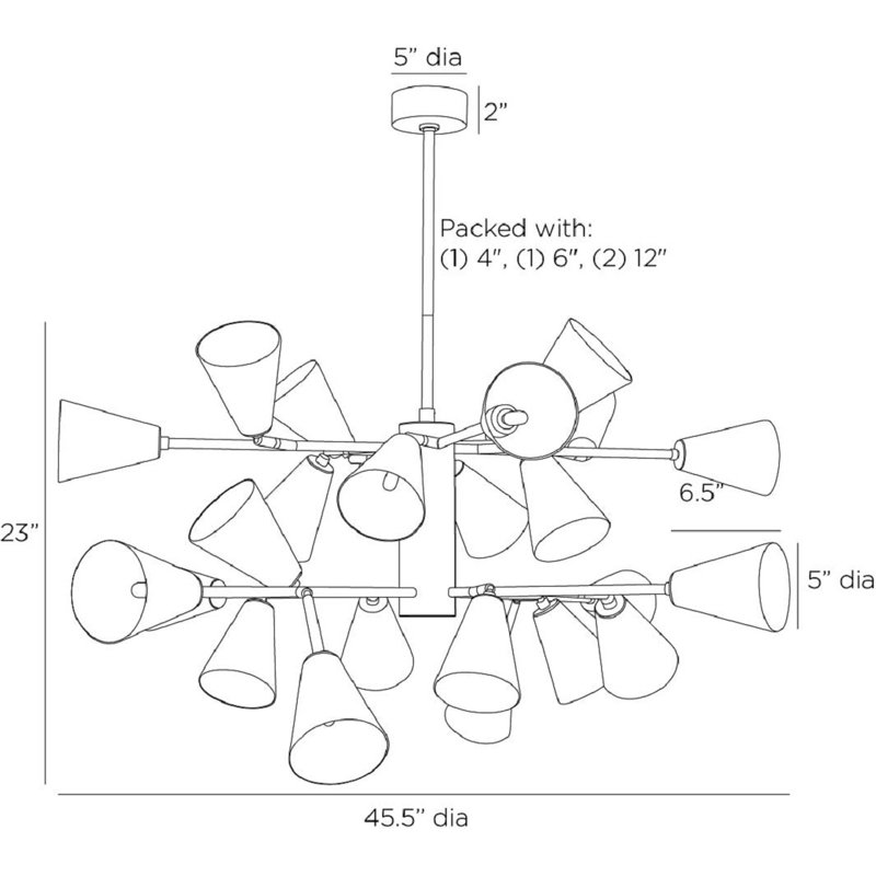 Delaware 24 - Light Chandelier