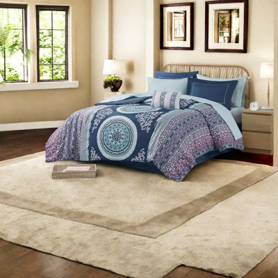 Ensemble complet de literie pour lit simple en polyester doux et moderne Boho
