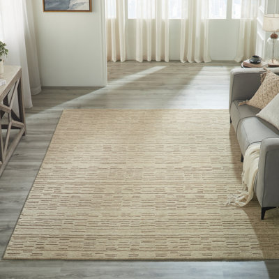 Tapis gris clair en laine Luxe
