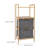 Bamboo Laundry Basket Organizer For Bathroom Home