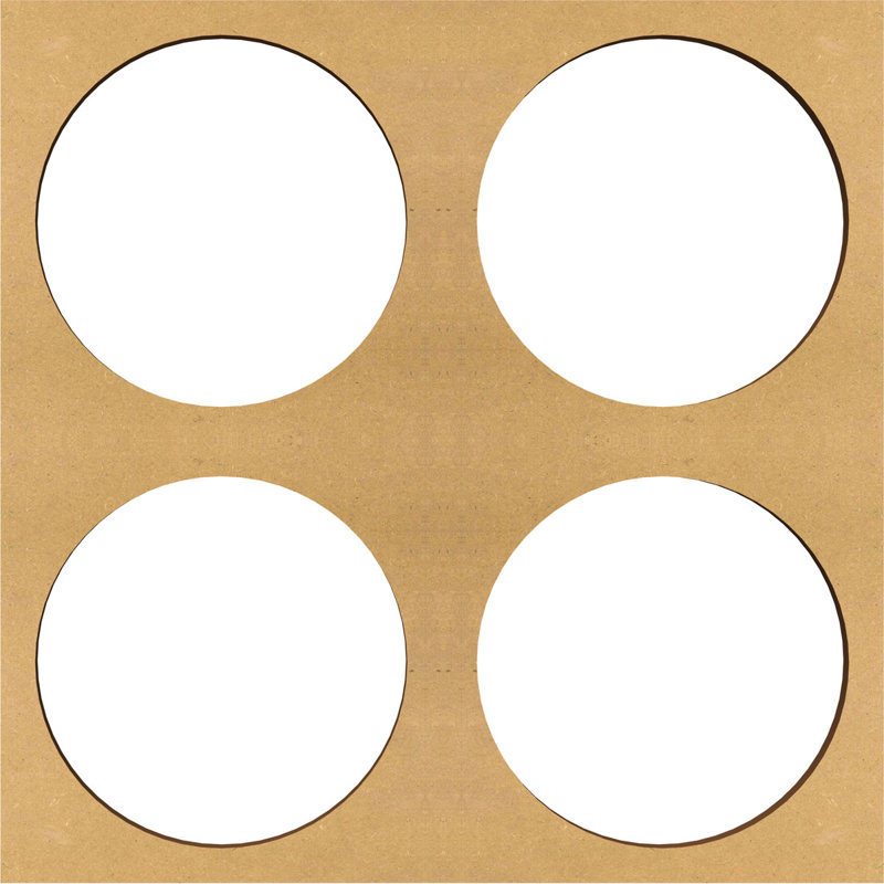 Panneaux muraux décoratifs en bois Wembley, H 7 3/8 po x l 7 3/8 po x P 3/8 po, Bois