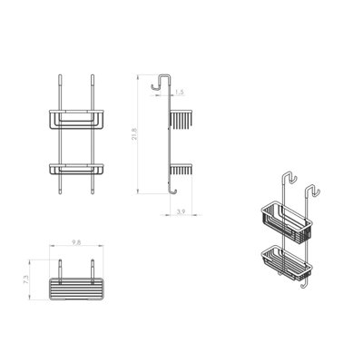 Tubeeuse Hanging Shower Caddy