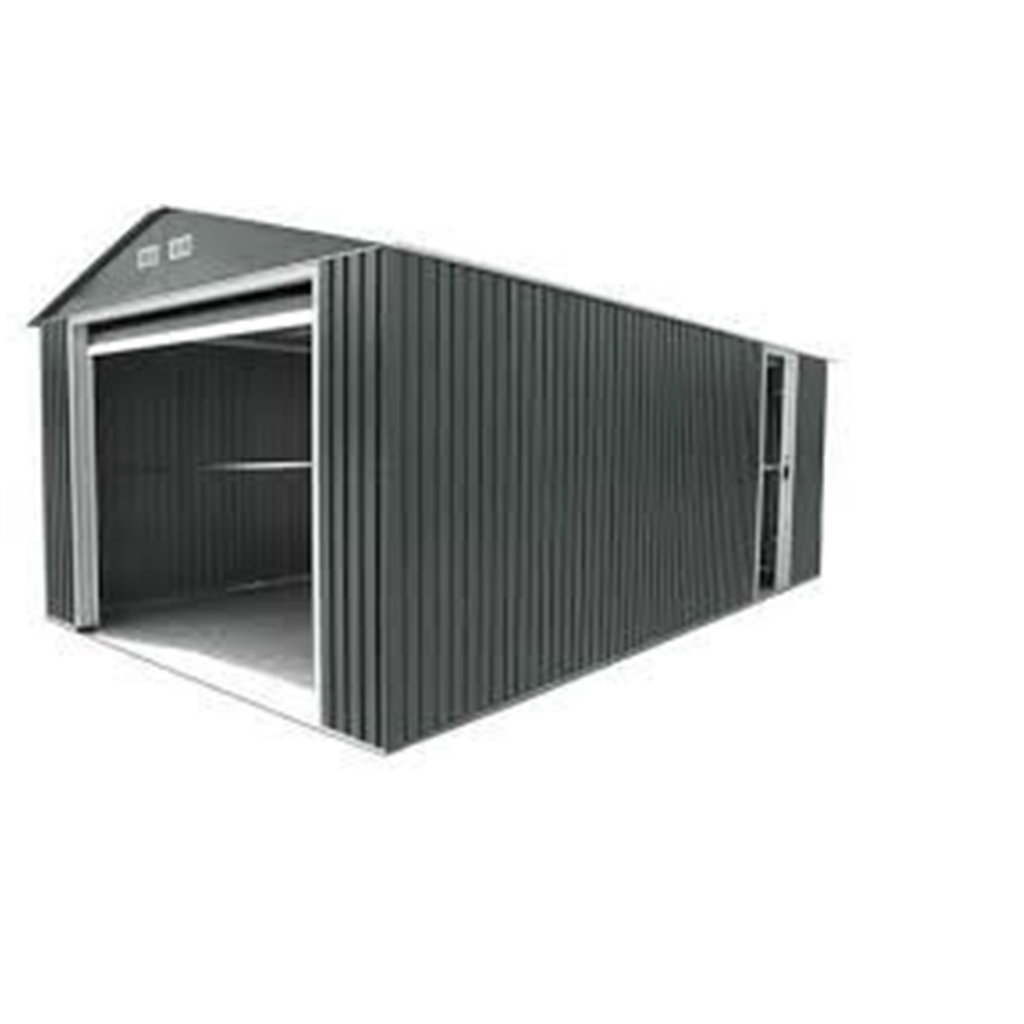 Salford 12 ft. W x 32 ft. D Metal Shiplap Steep Slope Garage