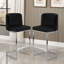 Tabouret de bar et de comptoir moderne à dossier bas de 26 po avec structure en métal -710901360-722320783