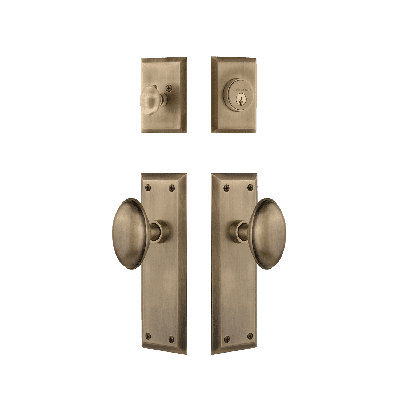 Nostalgic Warehouse New York Entry Set with Homestead Knob
