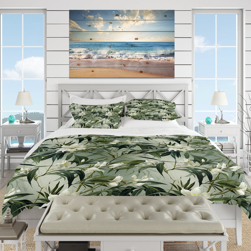 Ensemble de housse de couette Bamboo Elegance, Housse de couette pour grand lit et 2 taies décor