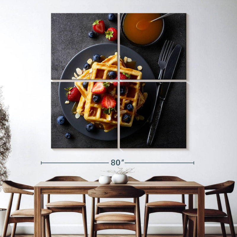 Yarlin Waffles For Breakfast, 74" H x 74" W