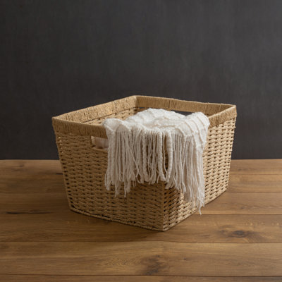 Simplify Wicker Decorative Basket