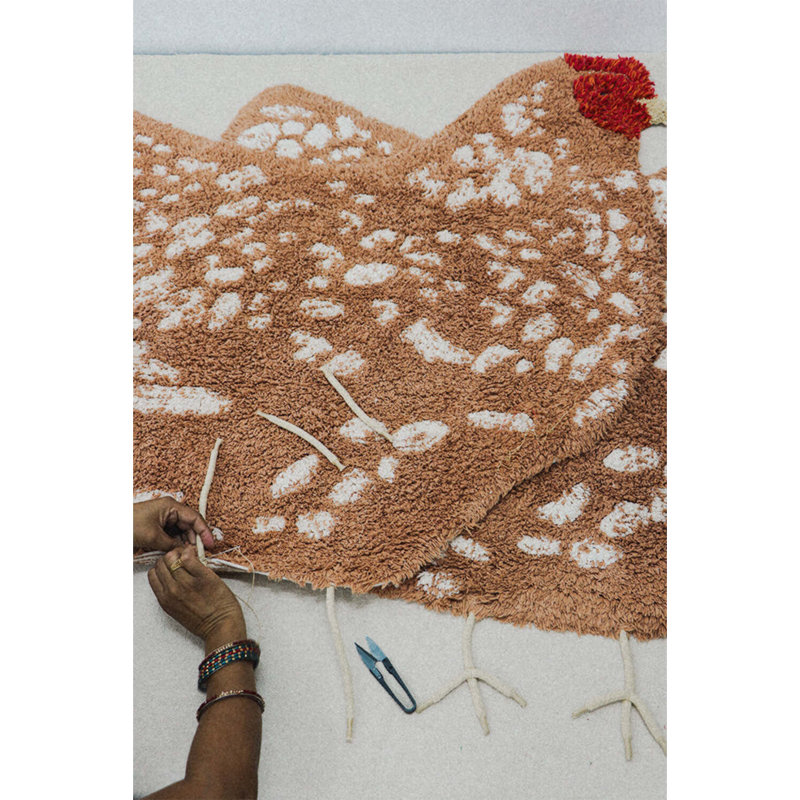 Tapis en coton touffeté à la main Growing Up On A Farm
