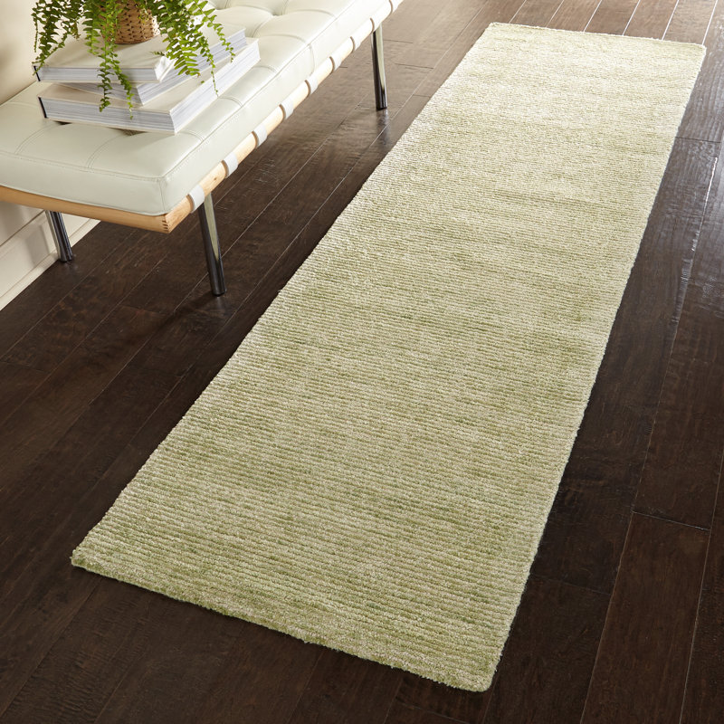 Bedias Solid Colour Hand Woven Area Rug, Runner 69 x 229cm