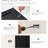 64.4" Wide Black Oak Wood Headboard For Queen's Bedroom Suite, Modern Wall Mounted Fluted Wingback Design Diagram, Elegant Real Makeup, Contemporary 3D Modeled View, And Assembly Process Queen Bed-682791
