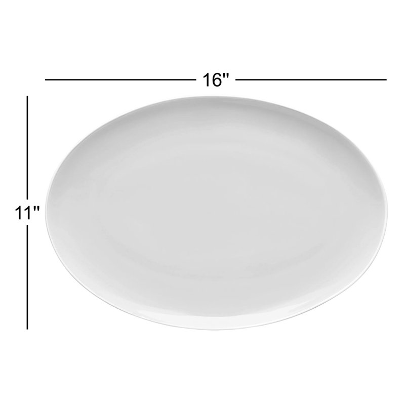 Plateau ovale Colorito Noritake, 16 po, Bleu