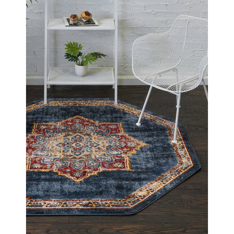 Lieveke Oriental Indoor Rug, Octagon 7'11" x 7'11"