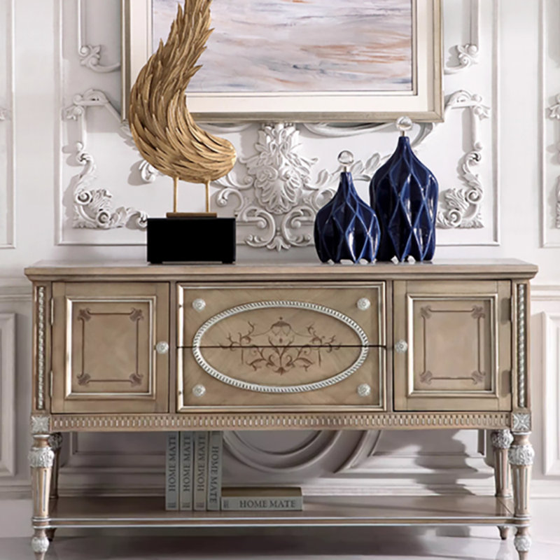 Buffet haut de gamme de style rétro, Gris clair